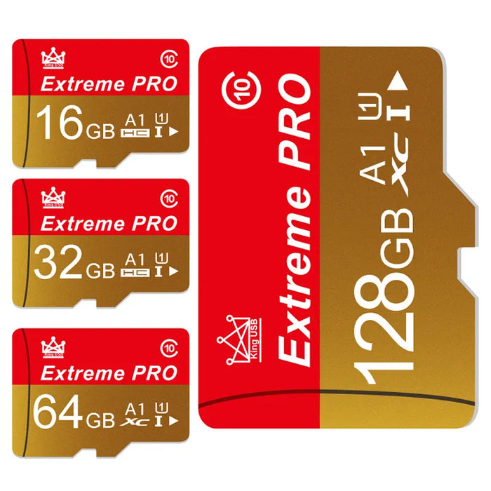 Extreme Pro - Szybka karta Mini SD z kartą V10 TF - Rozmiary do 256 GB - Idealna karta Flash do użytku w telefonie, aparacie i dronie