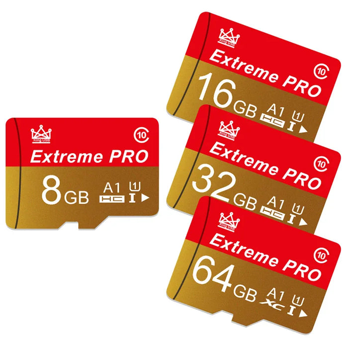 Extreme Pro - Szybka karta Mini SD z kartą V10 TF - Rozmiary do 256 GB - Idealna karta Flash do użytku w telefonie, aparacie i dronie