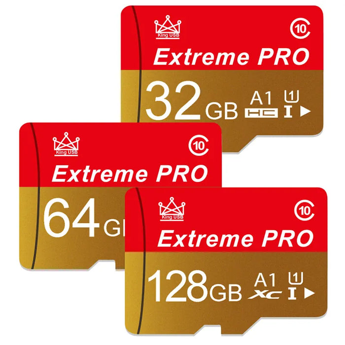 Extreme Pro - Szybka karta Mini SD z kartą V10 TF - Rozmiary do 256 GB - Idealna karta Flash do użytku w telefonie, aparacie i dronie